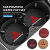 2Pcs Car Coaster Anti-Slip Slot Mat Drink Holder Accessories For Mitsubishi Lancer ASX Pajero Mirage Attrage Xpander Outlander