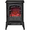 Electric Floor Fireplace, 2 Heat Settings, Realistic Flame Effect, Versatile