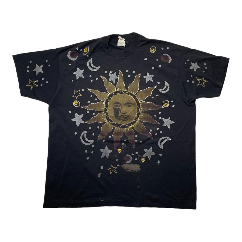 Винтажная футболка унисекс с одинарной строчкой 90S Perfect Faded Sun