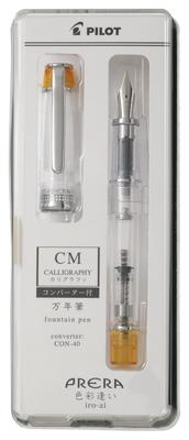 Pilot Ручка Prera Fountain Color Encounter Прозрачная PFPR1TOCM, CM, Каллиграфическая, Оранжевая,