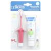 Infant Toothbrush Set, 0-3 Years, Apple & Pear, Pink, 2-piece Set