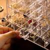 Drawer Style Jewelry Storage Box 120 Grids Jewelry Sorting Box Transparent Organizer Box  Vanity