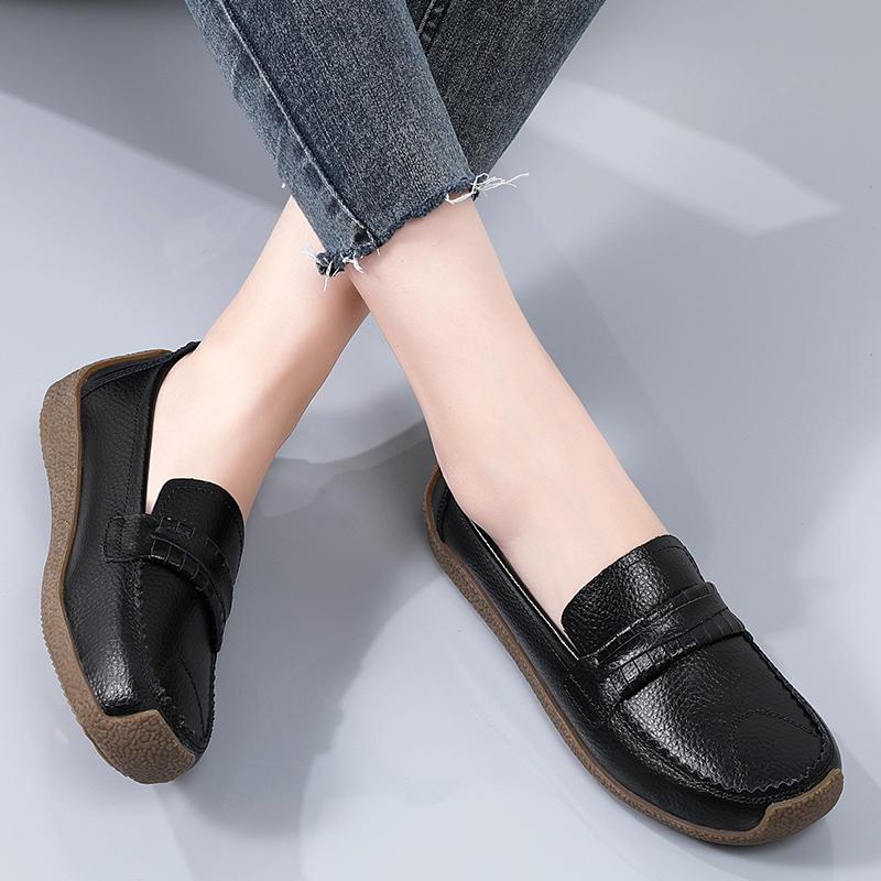 Женские красные мокасины повседневные фиолетовые мокасины гороховые туфли мягкие балетки черные туфли для вождения зеленые прогулочные туфли для мам больших размеров