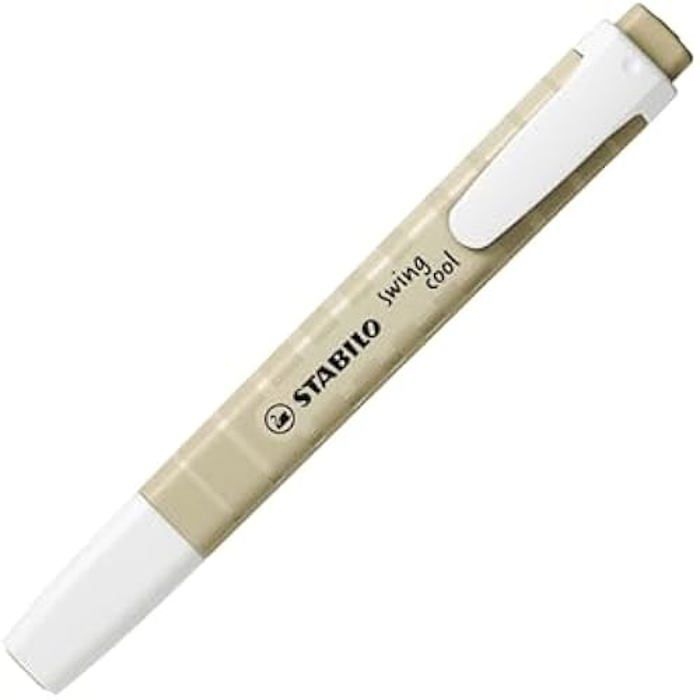 Surligneur - stabilo - swing cool naturecolors - pochette x 6 - pointe biseautée - anti-dessèchement