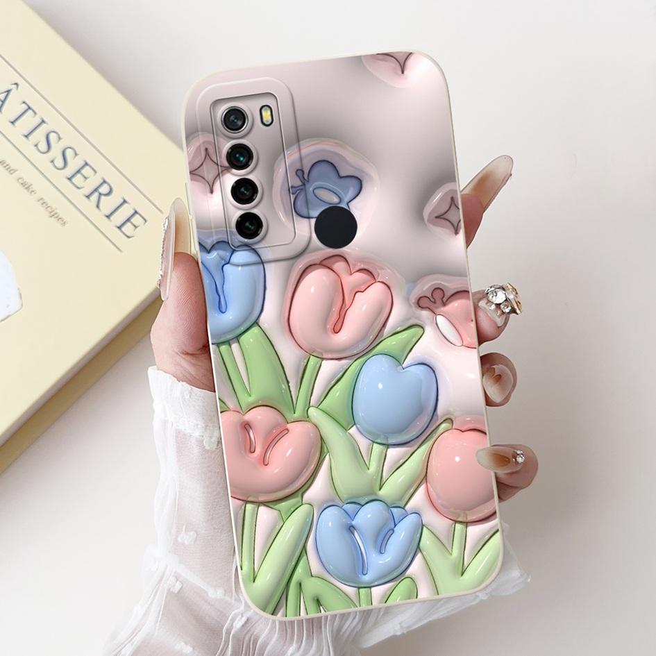 Чехол для Xiaomi Redmi Note 8 Роскошный Цветок Кактус Мягкий Силикон Защита Камеры Чехол для Redmi Note 8T Coque Note8 Чехол для Телефона