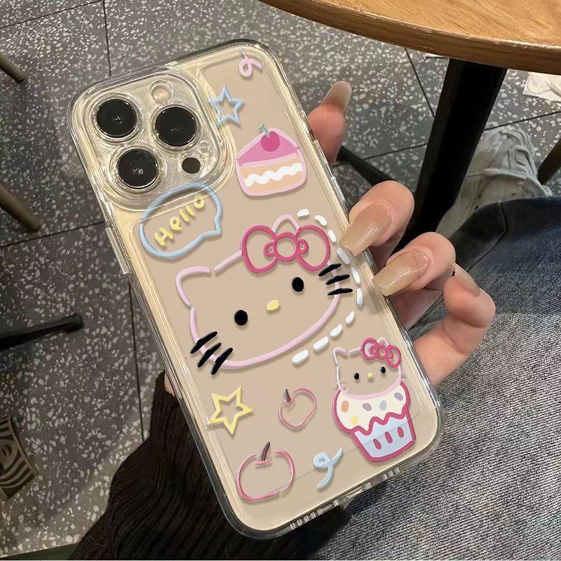 Painted Hello Kitty Phone Case for VIVO S10/S12/S17/S16/S15/Y76S
