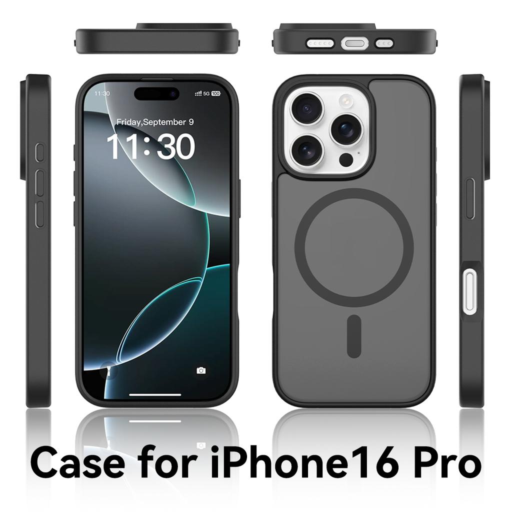 Матовый магнитный чехол для Magsafe iPhone Air 17E 17 E 16E 16 Pro Max 15 Plus 14 13 12 Mag Safe Матовый полупрозрачный Шелковистый на ощупь Антипятнистый чехол для телефона