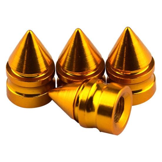 4 шт. стильный металлический корпус в форме башни, автомобильное колесо, воздушный клапан, пылезащитные колпачки, крышка