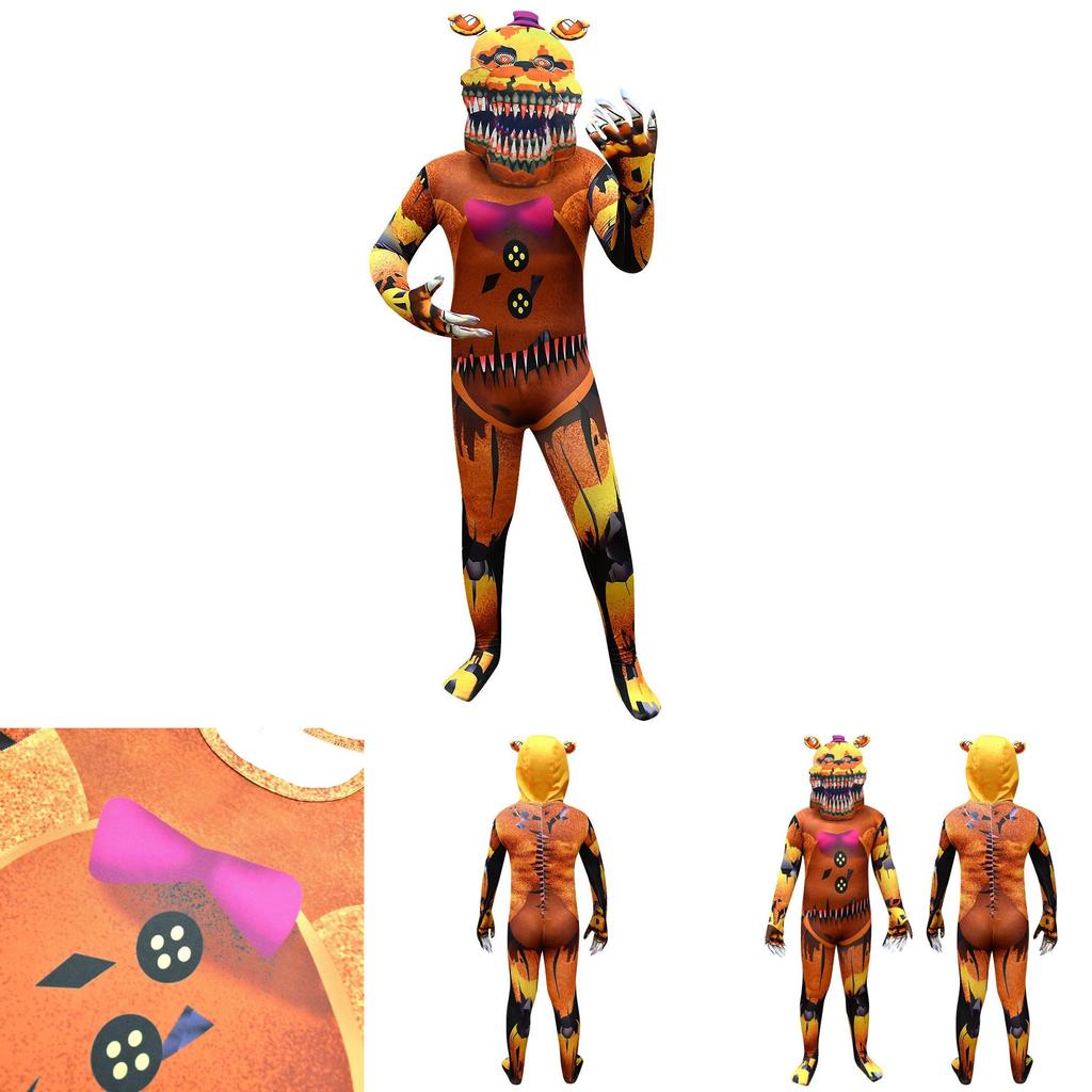 Костюм для косплея Five Nights At Freddy's для детей, мягкая молочная шелковая ткань, сиамский костюм, костюм для Хэллоуина, маскарадный костюм