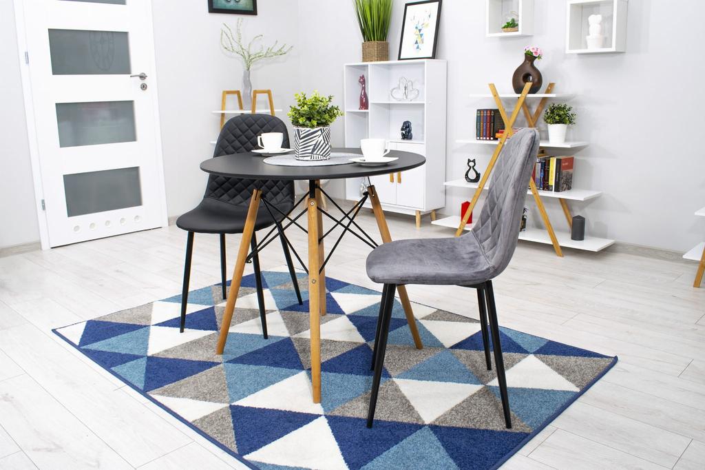ASTI chair - dark gray velvet x 1