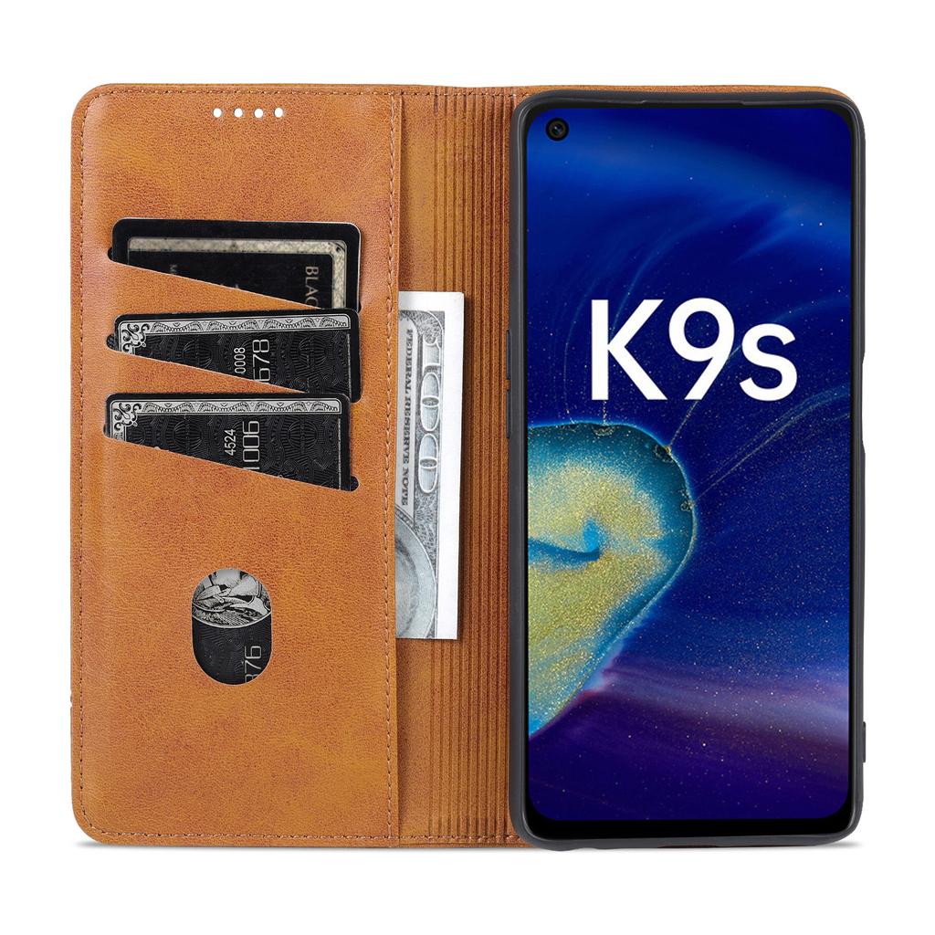 Роскошный магнитный адсорбционный кожаный чехол для OPPO Realme Q3s Q3 S Flip Cover Wallet Protective Case Capa Fundas Coque