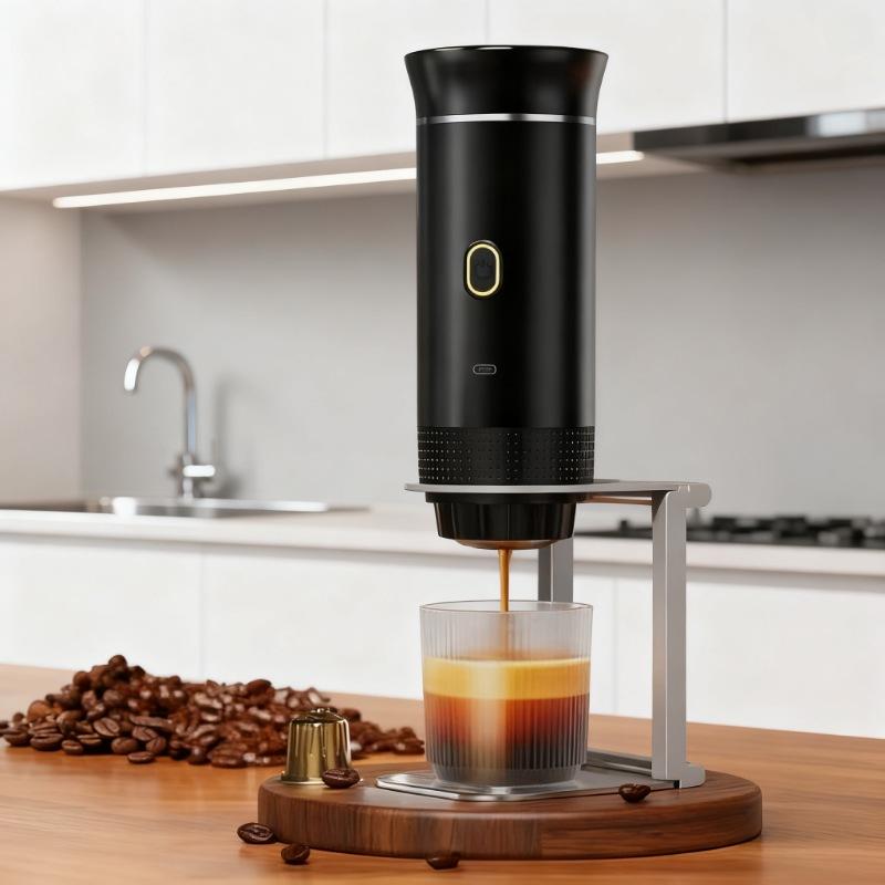 Portable Wireless Electric Espresso Coffee Machine For Travel &Car &Home Camping Coffee Maker 3-in-1 Capsule Powder Coffee Maker