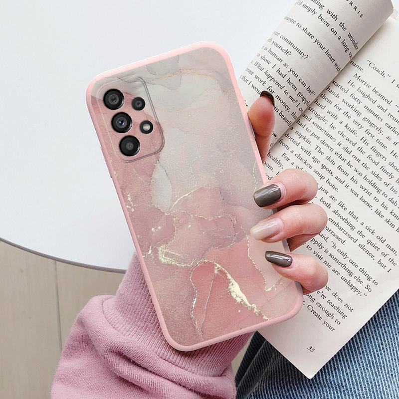 Чехол для Samsung Galaxy A53 5G A 53 Задняя крышка Защитный силиконовый Funda Модный Мраморный Каменный Текстурный Coque для Samsung A53 Capa