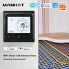 Умный термостат Manhot WIFI Smart Life Контроллер температуры Для электрического отопления Газовый котел Работает с Tuya Alice Alexa Google Home