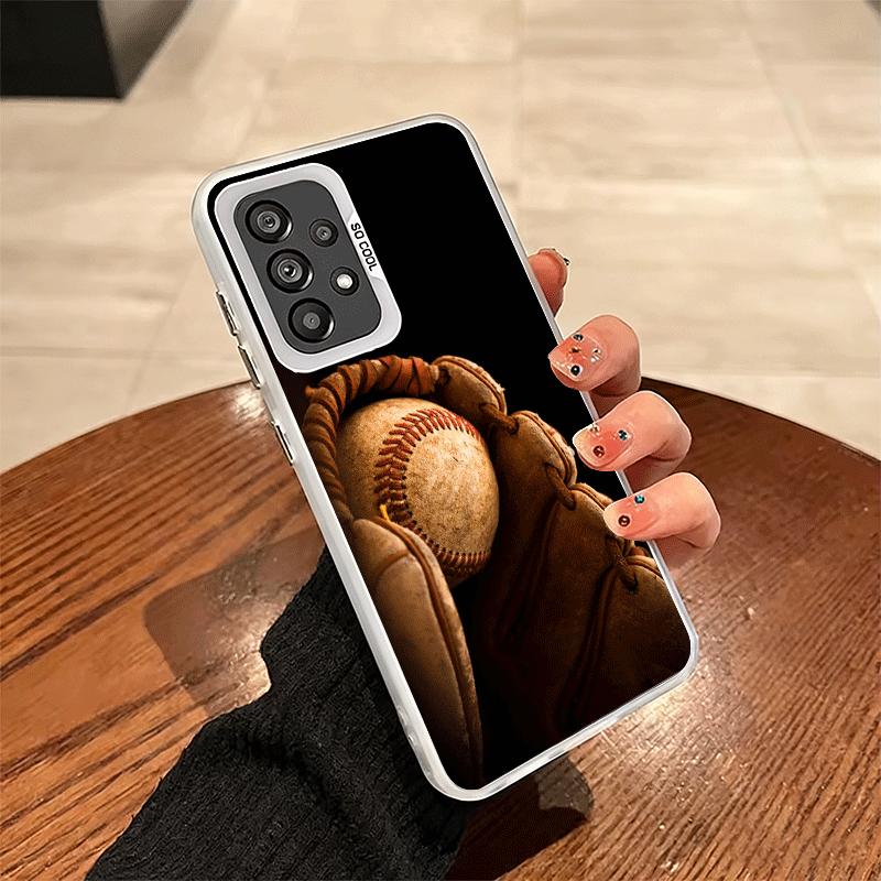 Baseball Sport Soft Phone Case for Samsung A17 A16 A15 A14 A13 A57 A56 A55 A54 A53 A37 A36 A35 A34 A33 A26 A25 A24 A23 A52