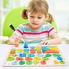 Детская доска для сопоставления цифр и букв, познание формы для малышей, числовые операции, танграм-пазл, развивающая деревянная игрушка