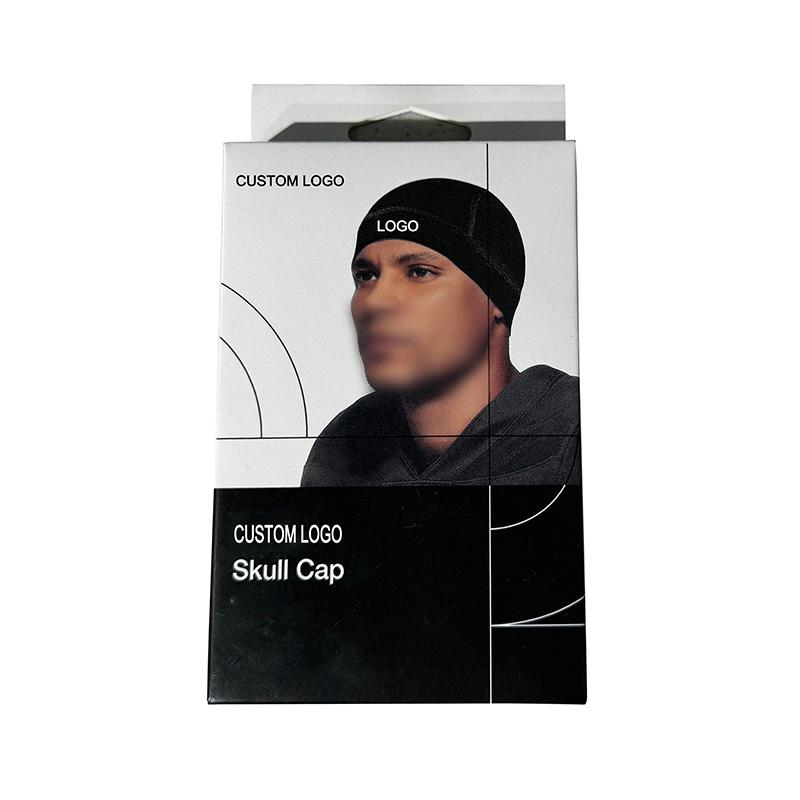 Custom Printed Embroidery Logo Skull Cap Beanie Unisex Cycling Beanie Hats for Men