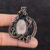 Rose Quartz Pendant Copper Wire Wrapped Gemstone Pendant Elegant Pendant Rose Quartz Jewelry Handmade Copper Jewelry For Gift Decent Pendant