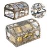 Retro Storage Box Jewelry Cosmetics Organizer Sturdy Structure Transparent Design Solid Jewelry Box Organizer Case