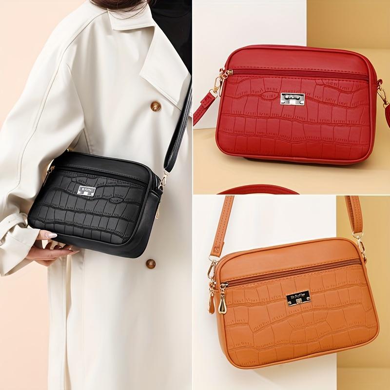 Women's Large Crossbody Bag with Adjustable Strap - Lightweight Elegant Handbag Suitable for Travel, Daily Use