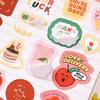 32 Sheets Cute Stickers Collection Book Die-cutting Deer and Cat Scrapbooking Stickers Cartoon Mini Label Sticker Book