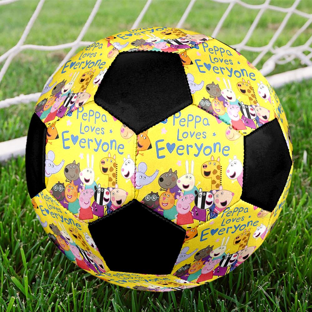 Peppa Pig Theme Size 5 Soccer Ball, Suitable for Both Indoor and Outdoor Matches, a Gift Suitable for Everyone.