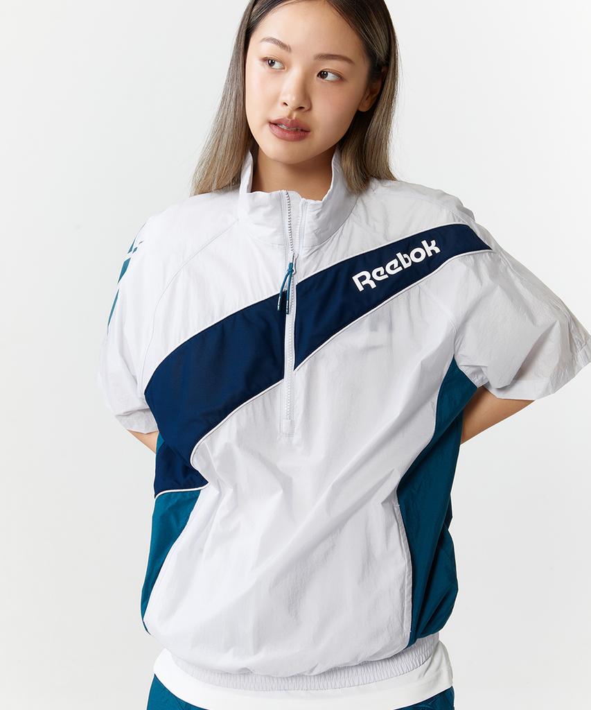 Reebok Анорак с панелями Vector с коротким рукавом - Серый
