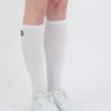 DOYOUKNOWMC ALL SEASON Solid White Cotton Spandex Knee Socks