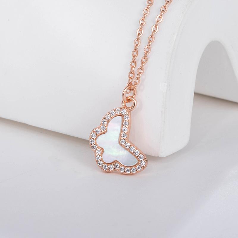 Изысканное ретро ожерелье с бабочкой, женское ожерелье с подвеской-бабочкой, стерлинговое серебро 925 пробы, богемный стиль, модное, для вечеринки, подарок на день рождения