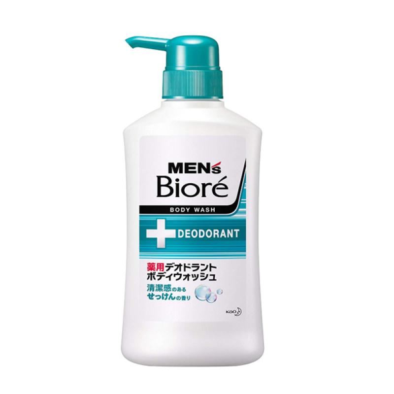 Мужской дезодорирующий гель для душа Biore Medicated с ароматом чистого мыла для тела 440 мл