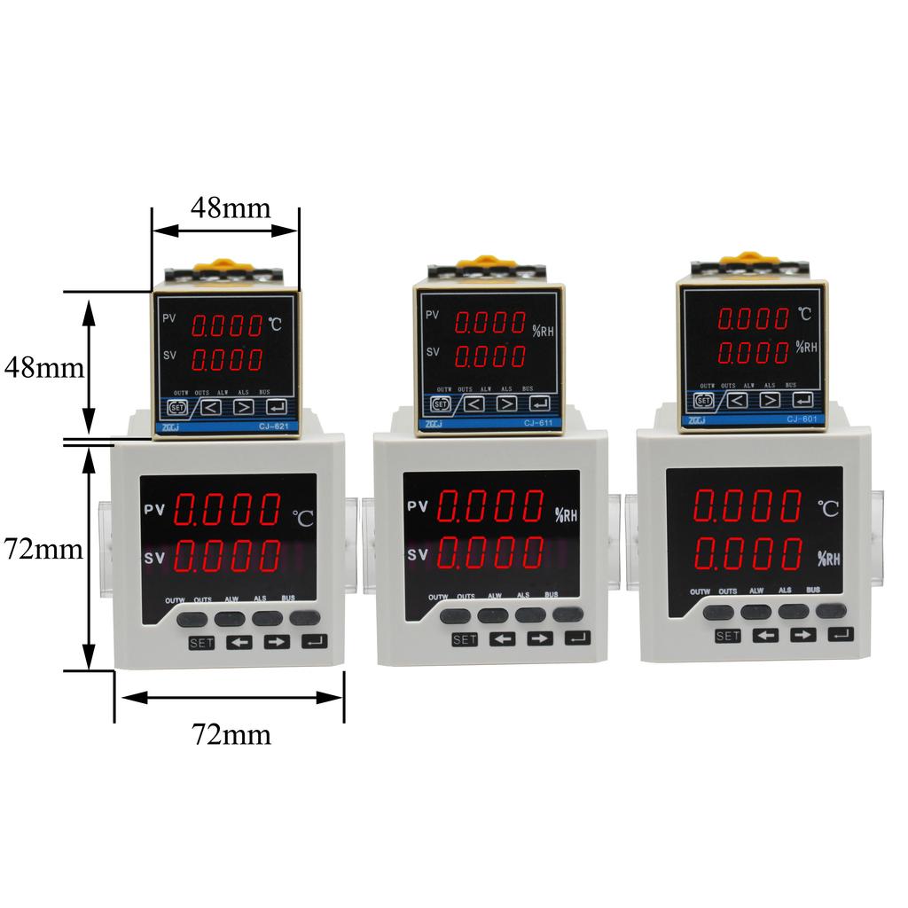 Digital temperature and humidity controller with sensor intelligent Din rail type panel type thermostat and Hygrometer Fuel Injectors 6
