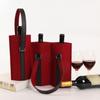 Protable Storage Bag Simple Red Wine Pouch Bottle Carrier Wine Storage Bag Felt Bag