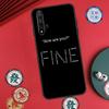 Грустное депрессивное Черное Слово Для Huawei Nova 5T 10 9 SE 7i 8i 11i 12i Y73 Y90 Y70 Y72 Y61 Y91 P60 Pro P30 P40 Lite Чехол