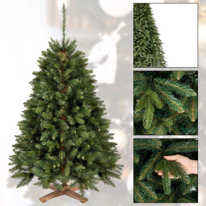 Sapin De Noël Artificiel - SPRINGOS - Épicéa De Sibérie - 150 Cm - Matériau Ignifuge - Sac De Rangement Inclus