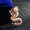 Dragon Fashion Gift Men's Collar Clothing Decorative Corsage Jewelry Brooch Pins Suit Accessories