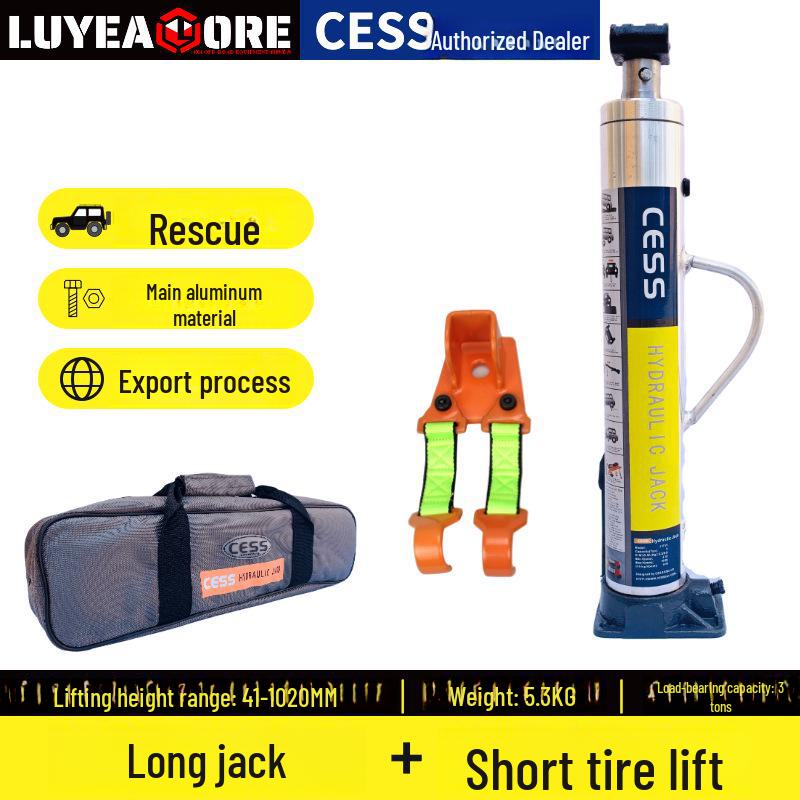 Вертикальный гидравлический домкрат CES: Внедорожный шиномонтажный подъемник и спасательное оборудование