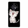 Coque For Honor X70 5G Case Cartoon Cat Funda Black Silicone Soft Back Cover For Honor X70 2025 Phone Case Cover X 70 HonorX70