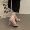 High heels female strap sandals popular summer Internet celebrity niche Roman sandals fairy open toe fashion style