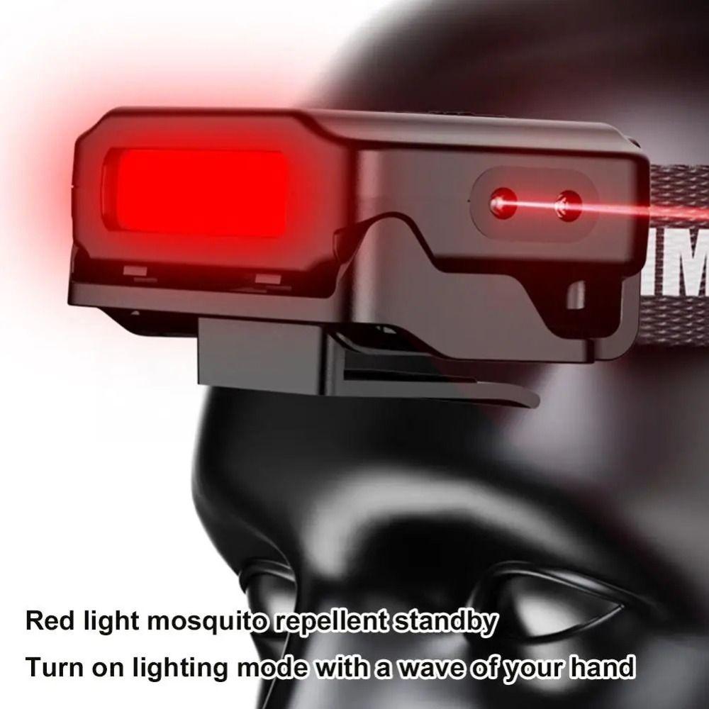 Rechargeable Clip On Cap Light Motion Sensor Flashlight Portable Hat Light  Fishing