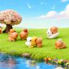 7/14 шт. Милые Фигурки Капибары Мини Животные из Смолы Украшения Идеально Подходят Для DIY Сказочный Сад Микро Ландшафт Декор