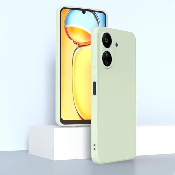 Чехол - E.F.CONNECTION - для Xiaomi Redmi 13C - Силиконовый - Ударопрочный - Тонкий - Матовый зеленый