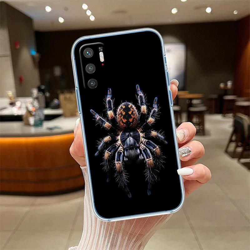 NH40 Spider Transparent Phone Case for LG K22 K30 K40 K40S K41 K42 K50 K50S K51 K51S K52 K61 K62 K71 K92 Q60 Q61 V40 V50 V60