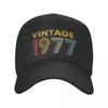 Vintage 1977 Baseball Cap Unisex Women Adjustable Born In 1977 45rd Birthday Gifts Dad Hat Streetwear Snapback Summer Hats