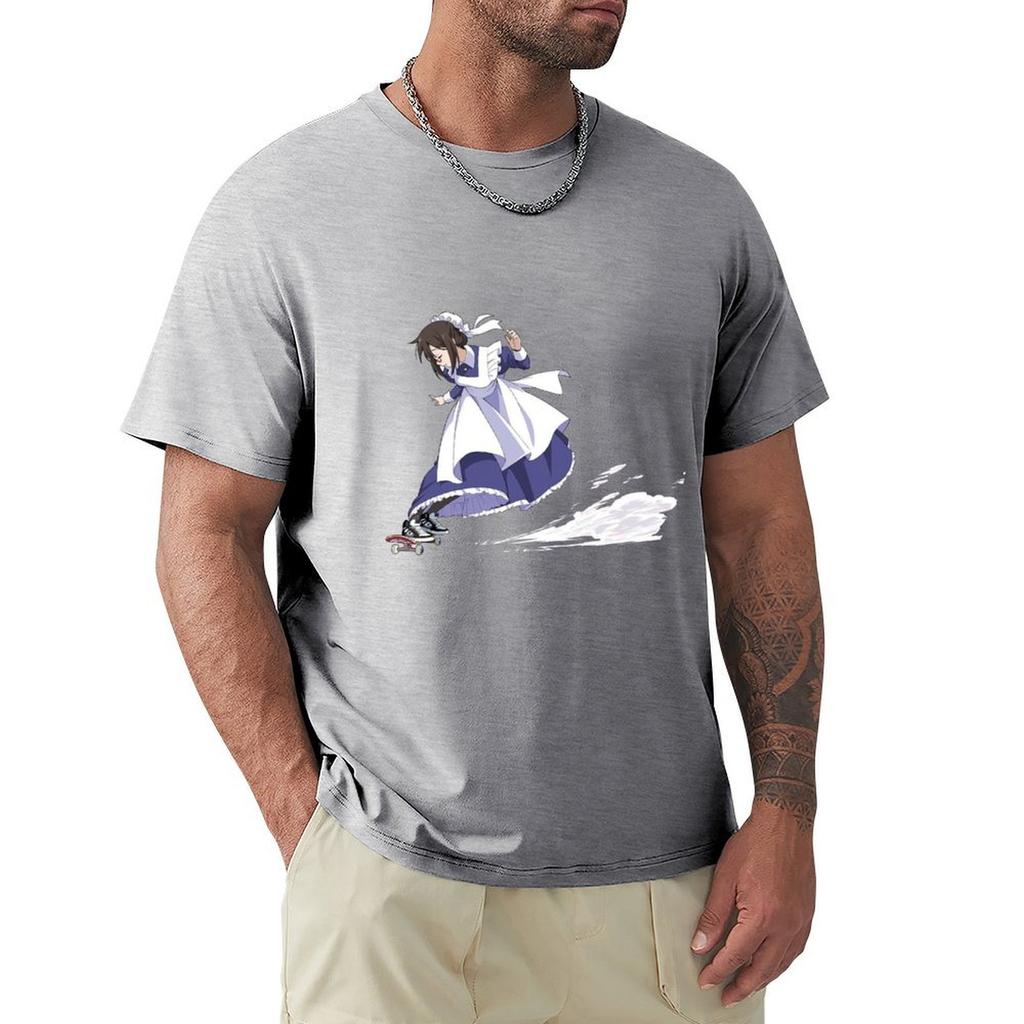Skate Board Maid T-Shirt Graphic Tee Shirt Anime Tshirt Shirts Graphic Tee Men