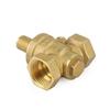 DN25 1" Brass Adjustable Water Pressure Reducing Regulator Valves With Gauge