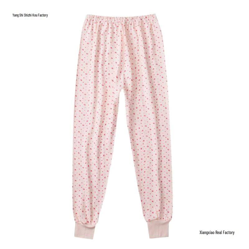 Women's Autumn Cotton Wool Floral Thread Pants Collection