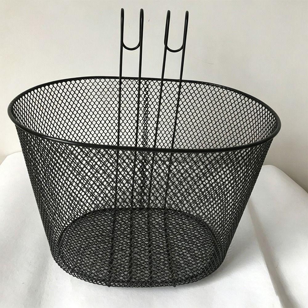 Black Bike Front Basket 28*23*23cm Handlebar Shopping Storage Basket New Vegetable Basket