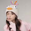 Мультяшная шерстяная шапка с выдвижными щупальцами, теплая вязаная шапочка для детей, головной убор с опорой для катания на лыжах