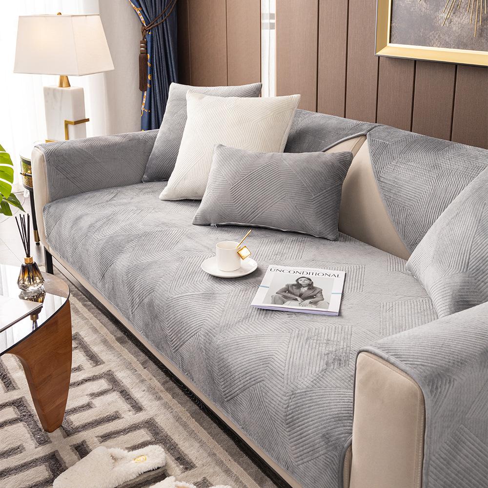 Модная подушка для дивана, нескользящий чехол для дивана, полотенце, осень и зима, комбинированная подушка для дивана на четыре сезона