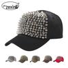 Unisex Rivet Satin Hip Hop Baseball Cap - Outdoor Duckbill Sun Hat